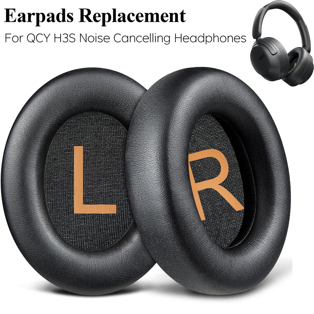 แผ่นรองหูฟังสําหรับ QCY H3S Adaptive Active Noise Cancelling Headphones (ไม่เหมาะกับ H3/H3 PRO)