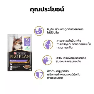 [เลือกรสชาติได้] Purina PRO PLAN Cat อาหารแมวเปียก 85 g x12 ซอง สูตร Complete & Balance อาหารเปียกแมวเลขทะเบียน 07
