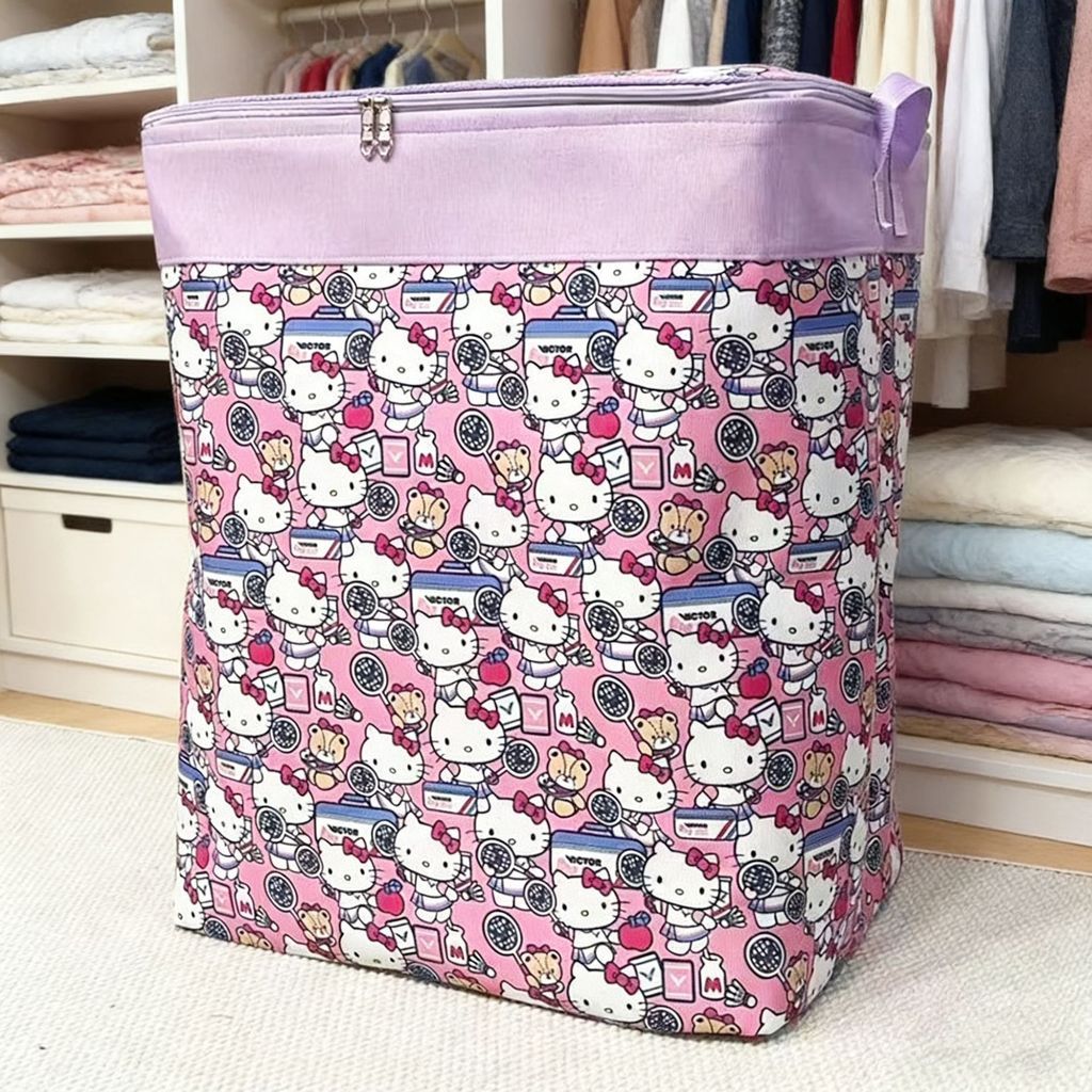 120L Cat สามชั้นหนาผ้าใบกล่องเก็บ Moisture-Proof ป้องกันฝุ่นเสื้อผ้าผ้านวมคู่ครีมกันแดด