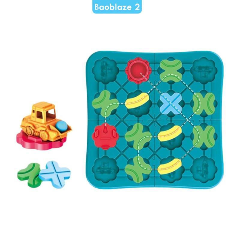 [baoblaze2] เหตุผลเขาวงกต Brainteaser ของเล่น DIY Marble Maze Board การศึกษา Marble Course Brainteas