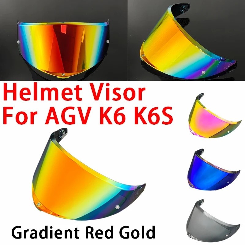 K6 Visor สําหรับ AGV K6S K6 หมวกกันน็อคโล่เปลี่ยนกระจก Sunshield Full Face