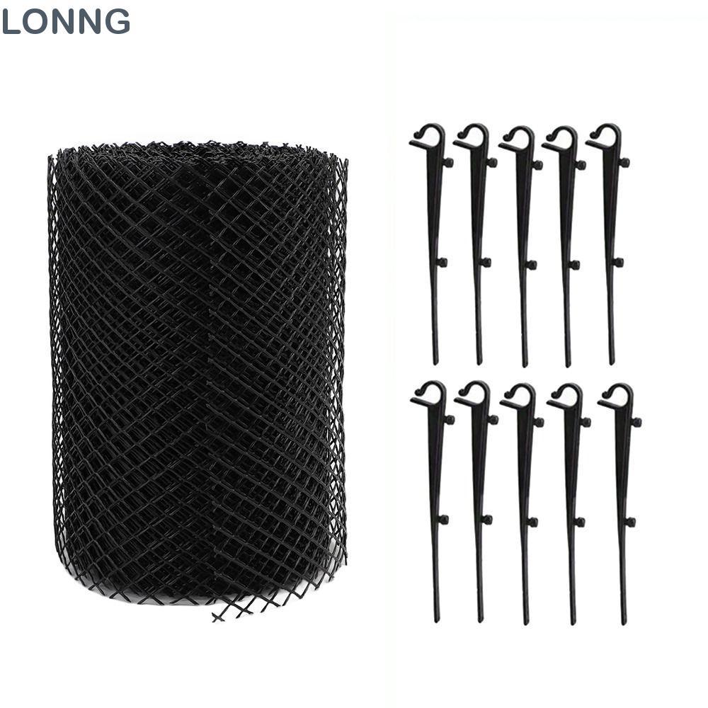 LONNG Gutter Guard Mesh Roll, พลาสติกติดตั้งง่าย Gutter Leaf Guard Roll, นํากลับมาใช้ใหม่กรองเศษพลาส