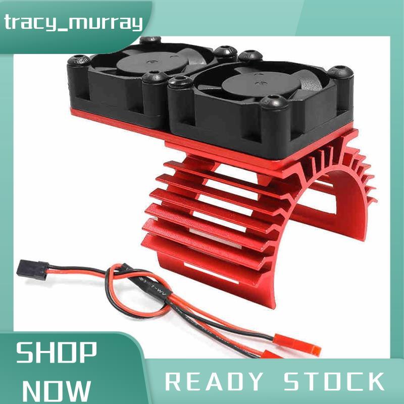 tracy_murray Motor พัดลมระบายความร้อนคู่ฮีทซิงค์ 380 540 550 3650 3660 หม้อน้ํา 36 มม.RC รถเรือ Part
