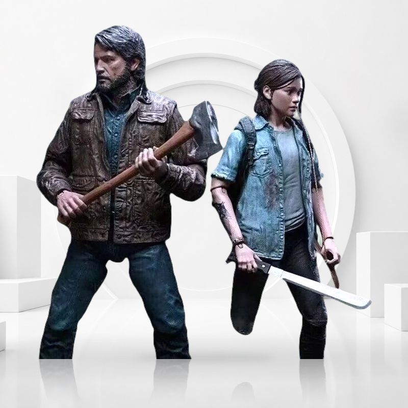 NECA The Last of Us Joel และ Ellie Action Figure Set The Last of Us Part 1 Collectible Figures Game 
