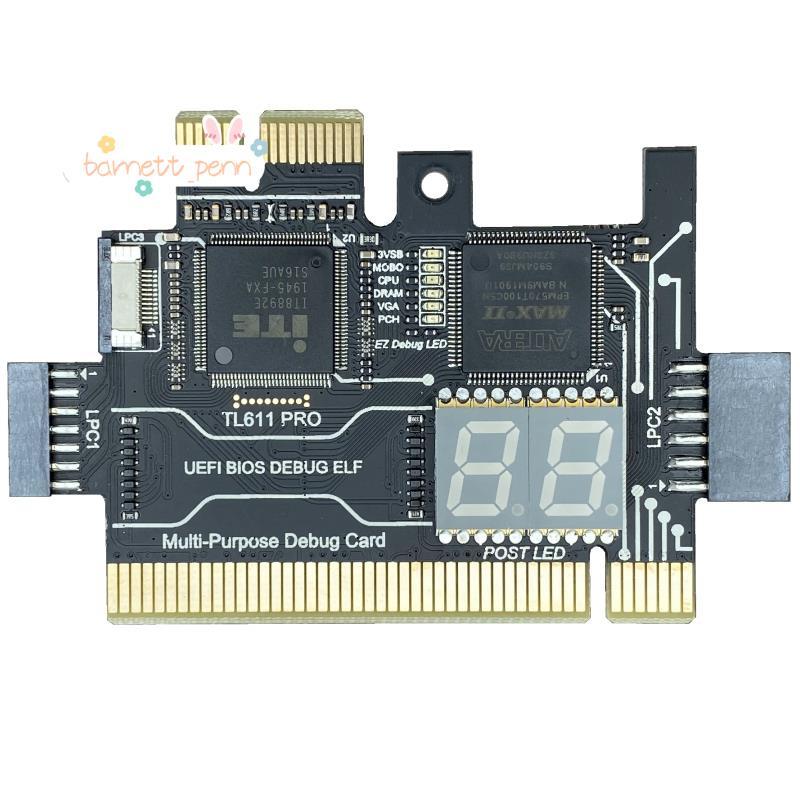 การ์ดวินิจฉัย TL611 PRO, การ์ดวินิจฉัย Pcie สําหรับเมนบอร์ด Pci ตั้งโต๊ะและแล็ปท็อป (สีดํา)