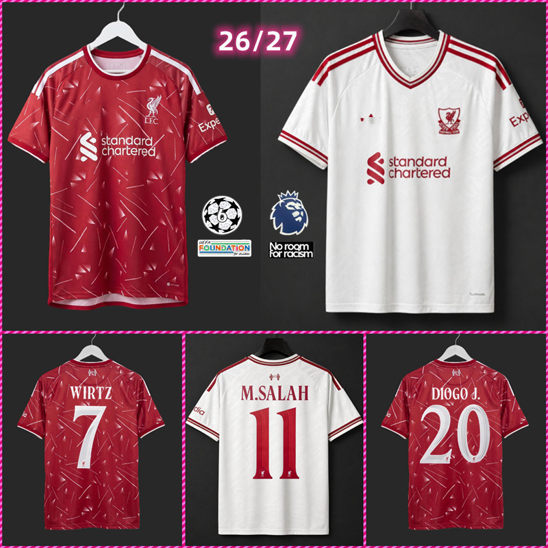 แฟนๆ edition 26/27 ซีซั่น LiverpoolFC เสื้อเหย้า S-4XL YU1ANKAN3D