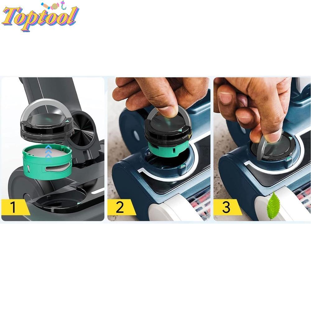 TOPTOOL 4PCS ตลับหมึกเครื่องฟอกอากาศ,พลาสติกขนาดกะทัดรัดกลิ่น Neutralizer เปลี่ยนตลับหมึก,สีเขียวสํา
