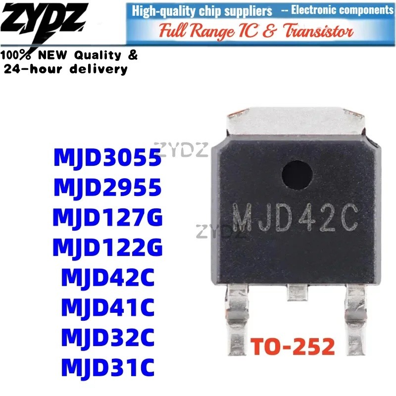 1-5 ชิ้น MJD122G JD42C MJD3055 TO-252 MJD32C MJD41C MJD127G MJD2955 M MJD31C ขายส่ง Field Effect ทรา