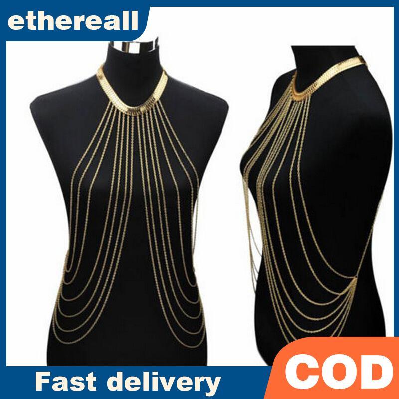 ETH ETH ร้อนเซ็กซี่ Body Chain Nelaces sel Alloy ยาว Nelace เครื่องประดับแฟชั่นหญิง TH
