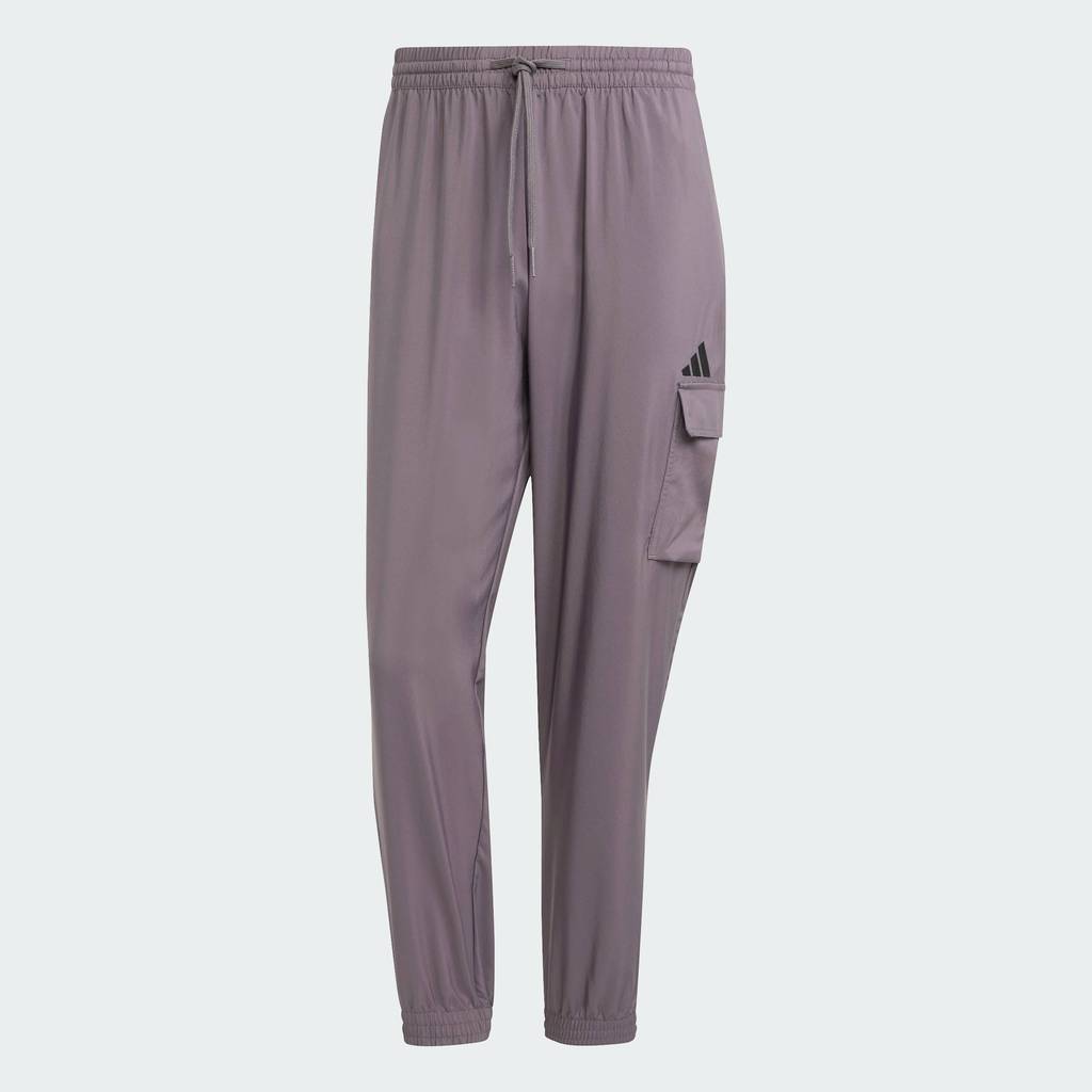 adidas ไลฟ์สไตล์ กางเกงคาร์โก Essentials Small Logo ผู้ชาย สีเทา JD1822