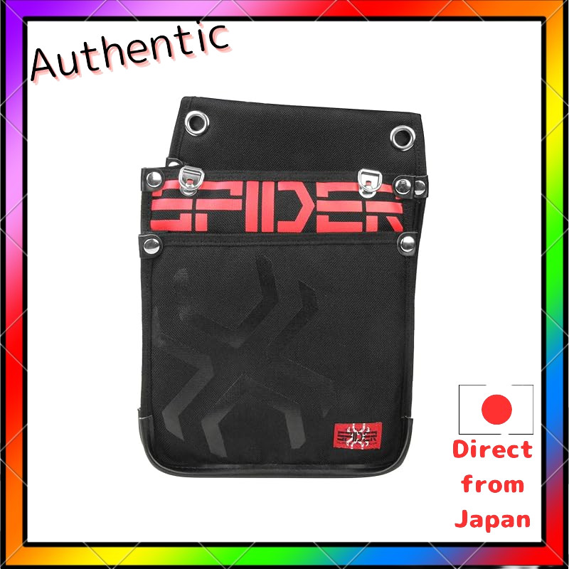 SK11 SPIDER Carpenter Waist Bag L Size Thin Large with Stretch Inner Pocket and Collapsible Accordio