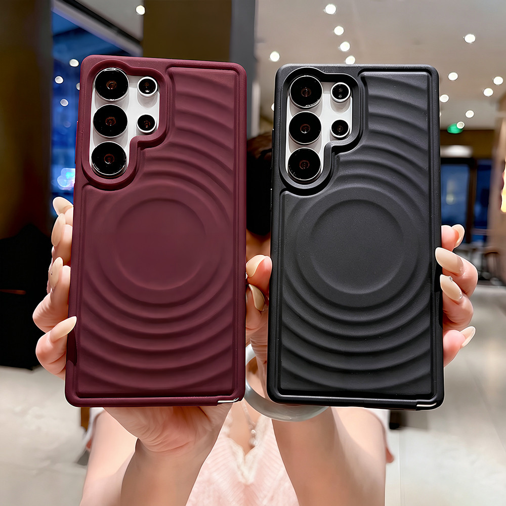 ระลอกน้ำ ซิลิโคนนุ่ม เคสโทรศัพท์ For Samsung A57 A56 A55 A07 A17 A15 A16 S24 S25 S26 Ultra FE 5G A26 A27 A35 A36 A37