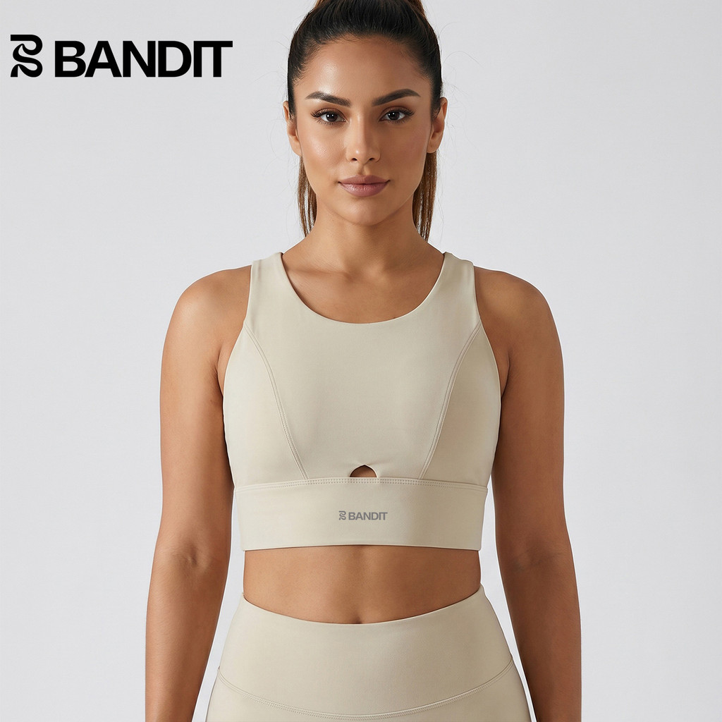 BANDIT RUNNING Sports RUNNING Fitness Yoga Pilates Vest ชุดชั้นในด้านนอกของผู้หญิงยืดหยุ่นสูงด้านหลั