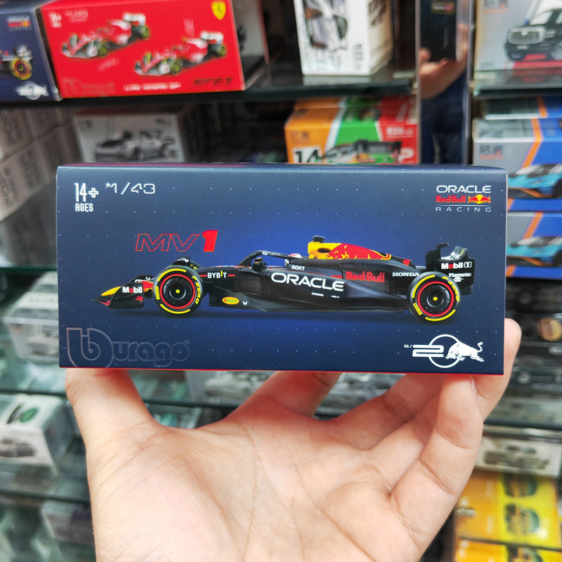 สูงกว่า 1: 43 Red Bull RB20 F1 รถสูตรจําลองรถโลหะผสมรุ่นตกแต่งรถโลหะ