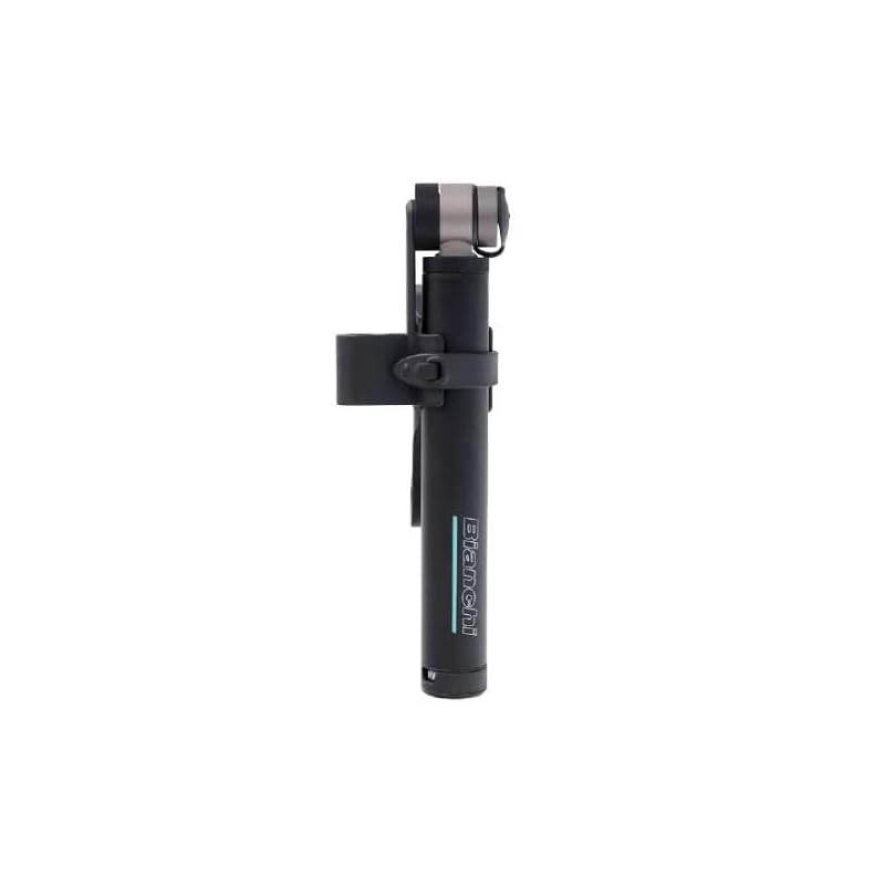 Bianchi Mini Pump Black Celeste Portable Air Pump for Bicycles Cycling Lightweight 76g Presta Valve 