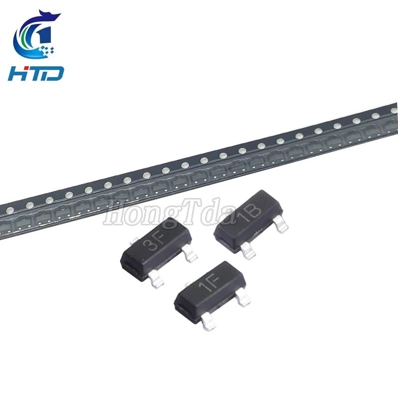 50 SOT-23 BC846B BC846C BC847B BC847C BC856B BC857B BC857C 1B 1F 1G 3B 3F SMD ทรานซิสเตอร์ YYUO