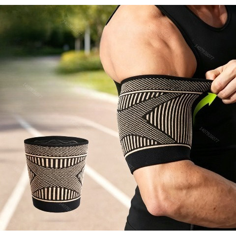1 คู่ Bicep Compression Sleeve สําหรับบรรเทาอาการปวด, Bicep Tendonitis Brace สําหรับกล้ามเนื้อการกู้