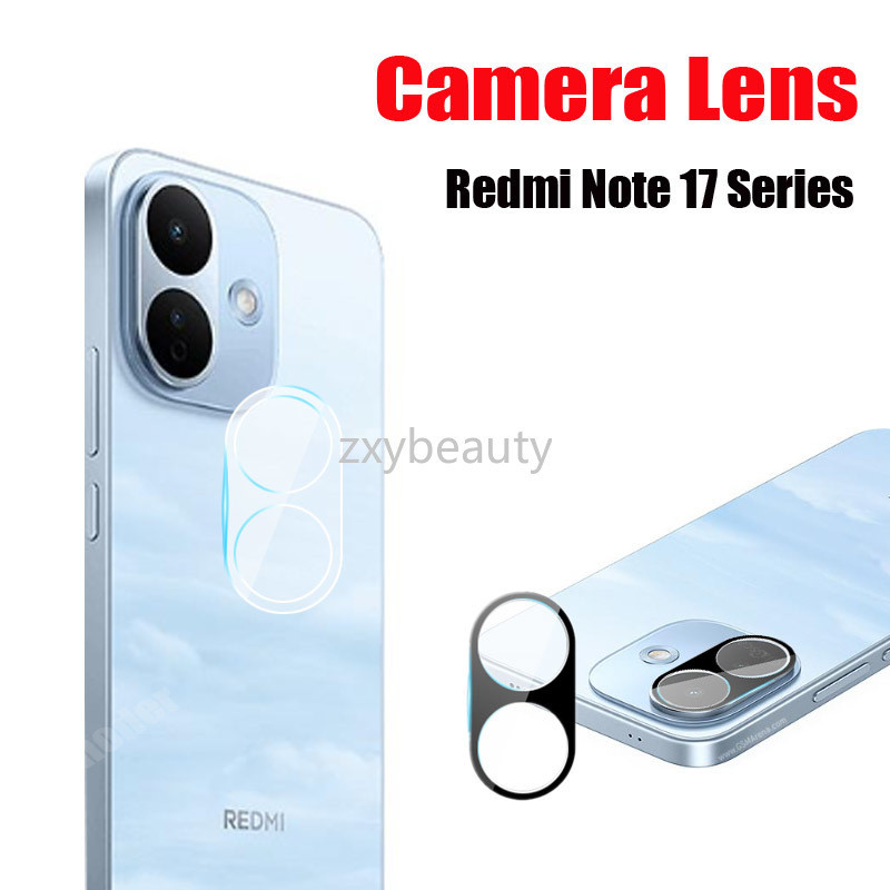 สําหรับ Redmi หมายเหตุ 17 Pro Max 5G 4G 2026 เลนส์กล้อง Full Coverage กระจกนิรภัย Protector Len สําหรับ Redmi17 Note17 17Pro 17Pro + ป้องกันกลับฟิล์ม
