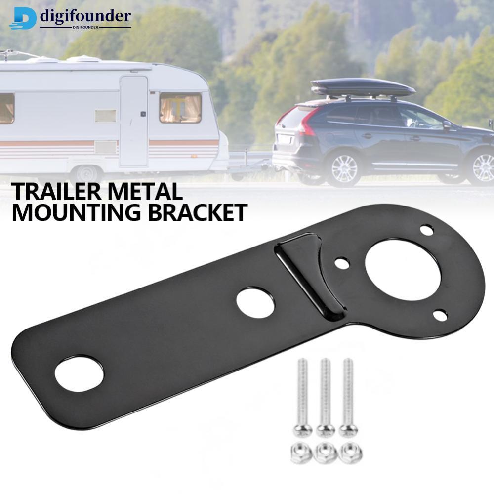 DIGIFOUNDER Trailer Mounting Bracket Holder Kit Towbar Connector Plug Holder โลหะสําหรับ 7 Pin 13 Pi