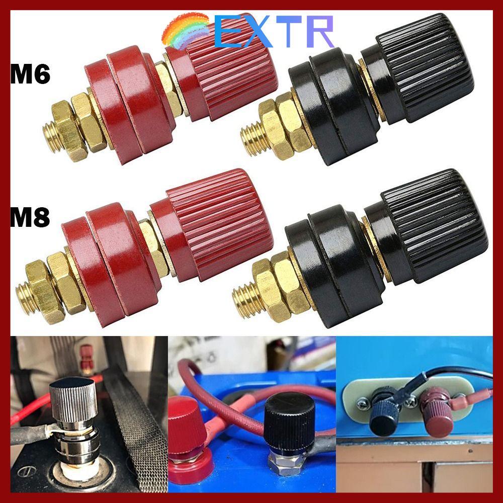 CODEXTR Binding Post Terminal, M6 M8 ทองเหลืองโพสต์เทอร์มินัลบล็อก, สีแดงสีดํา Binding Post