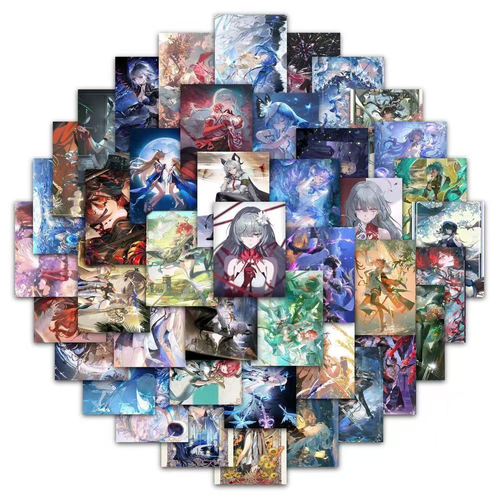 63pcs Wuthering Waves สติกเกอร์ Changli Wuyuan Jiyan กันน้ํา Decals สําหรับแล็ปท็อปโทรศัพท์โน้ตบุ๊ค 