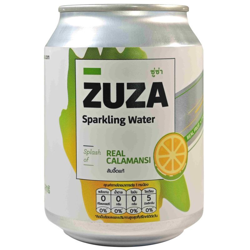 ท้องถิ่น ซู่ซ่า เครื่องดื่มรสส้มจี๊ด ชนิดอัดก๊าซ 240 มล Tongtin Zuza Calamansi 240ml [หมายเลขบาร์โค้ด 8851906883950]