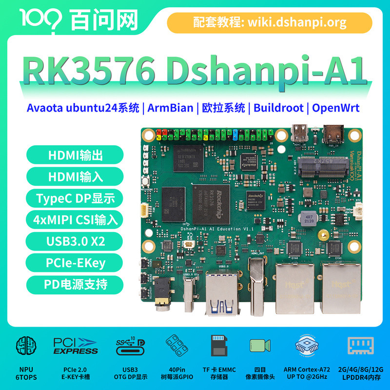 เว่ยตงซาน เรย์ซินไมโคร RK3576 บอร์ดพัฒนาคอมพิวเตอร์แบบการ์ด Linux ประสิทธิภาพสูง พร้อมพลังประมวลผล 6