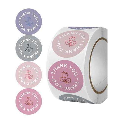 Rose Sticker Thank You Sticker Gift Box Sticker礼盒感贴纸