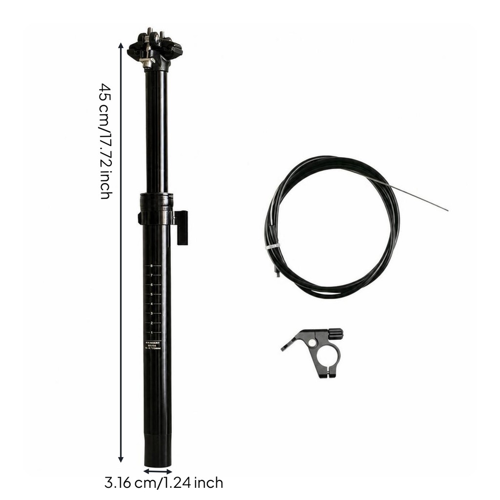 Dropper Seatpost พร้อม Actuator ไฮดรอลิกปรับ Seatpost พร้อม Lever Dropper Actuator น้ําหนักเบาจักรยา