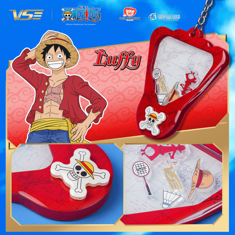 [Wayson] VS One Piece Pendant Co-Branded Luffy Badminton Pendant Keychain 8.29