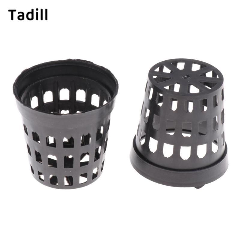 [negjsg] Pond Plant Basket Aquatic Plastic Pot for Hydroponics Plant Accessory