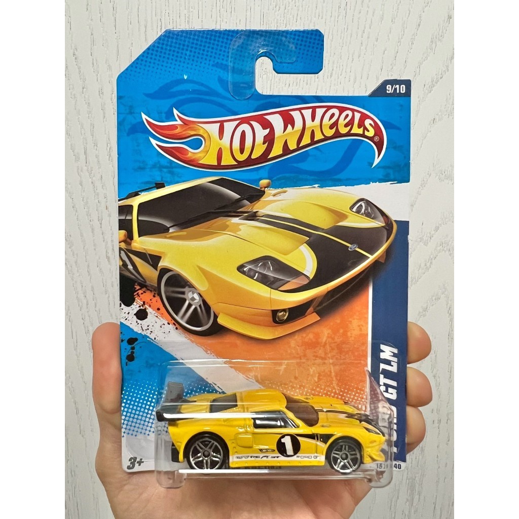 [现货]风出轮火日装FORD GT LM,Kmart定色黄,Hot Wheels FORD GT LM - Kmart K Days Exclusive YELLOW! 2010 #157 HW Ra