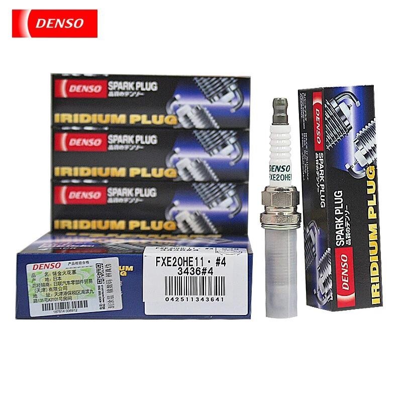 หัวเทียน DENSO Iridium Platinum FXE20HE11 3436 เหมาะสําหรับการหลบภัยเสียงตามธรรมชาติ oe 22401-ED71B