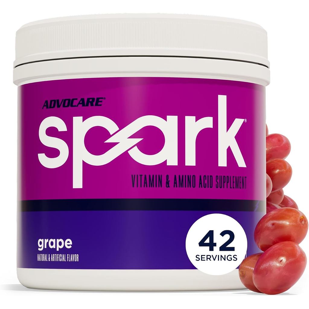 AdvoCare Spark Energy & Focus Drink Mix, Grape, 10.5 oz, 42 เสิร์ฟ
