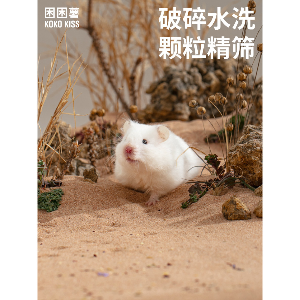 Sleepy Potato Desert Sand Bath Sand Hamster Golden Bear Desert Sand Macaroni Sand Bath Sand Natural 