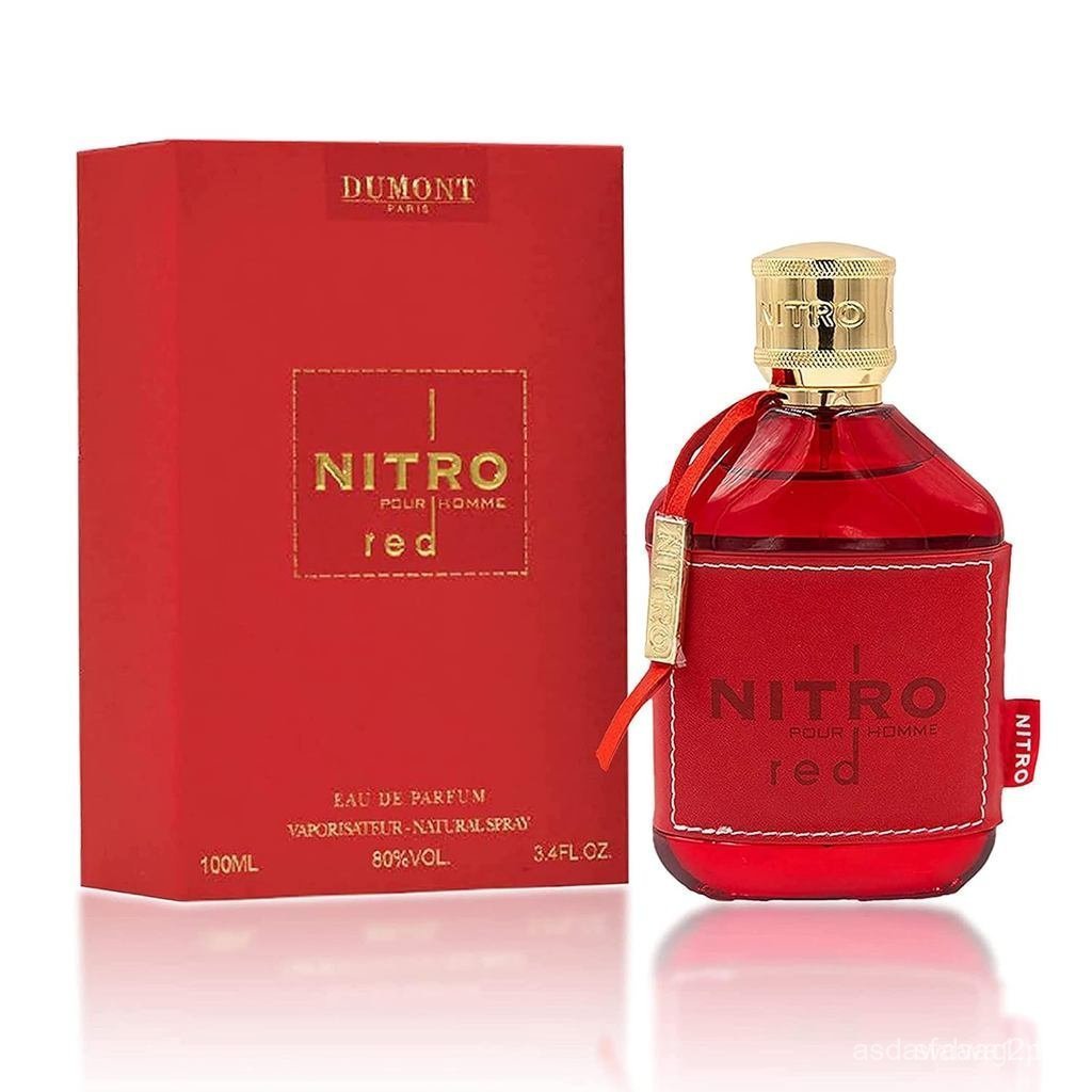 DumontNitroRed3.4FlOzEauDeParfumforMen–Rich FruityWoodyFloral Fragrance–LuxuriousLongLastingScent T4