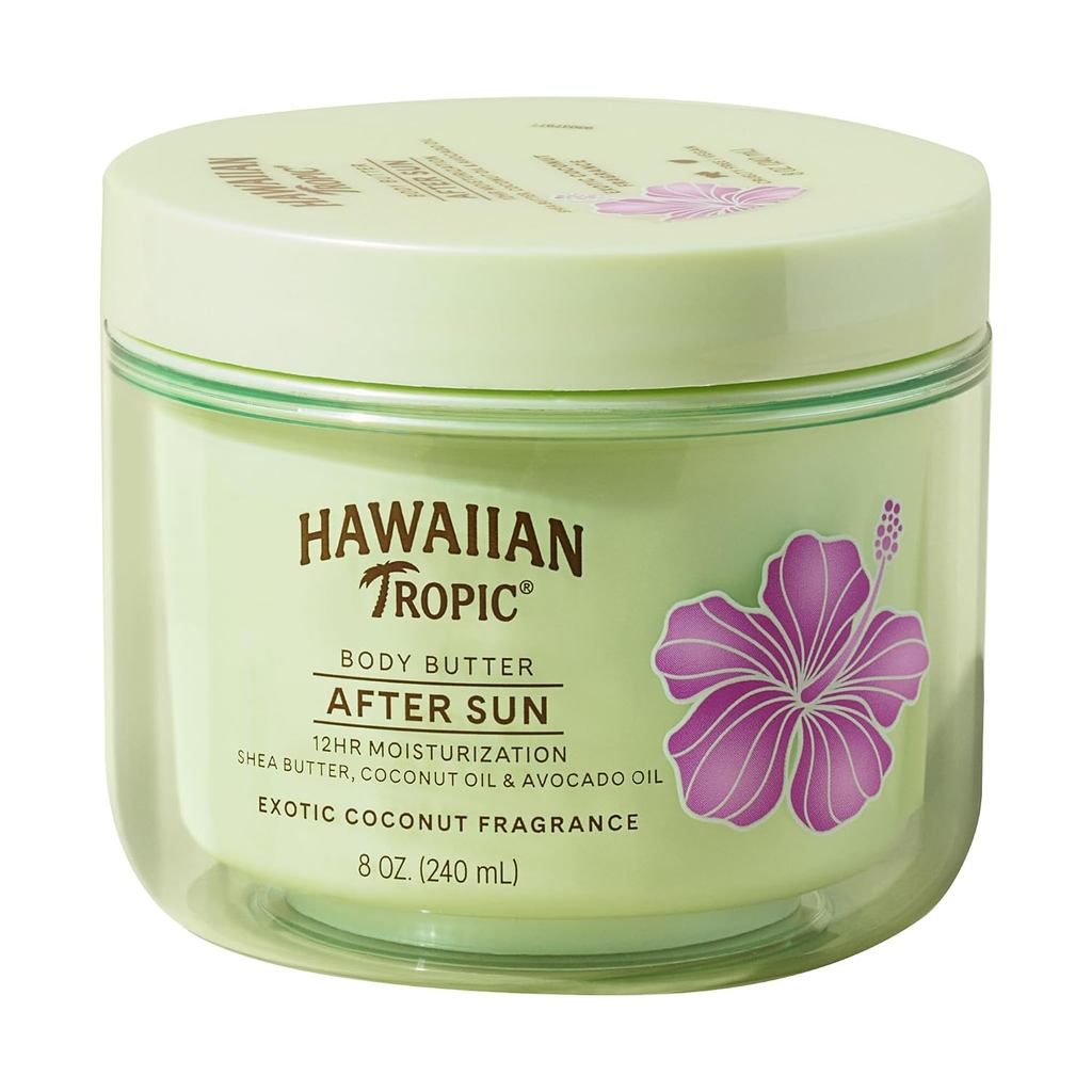 Hawaiian Tropic After Sun Body Butter with Coconut Oil, 8oz, After Sun Lotion, Moisturizing Body Lot