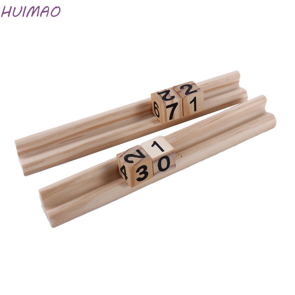 HUIMAO Domino Holders Adult Domino Games 4 Racks Mahjong Chickenfoot Domino Trays Holders