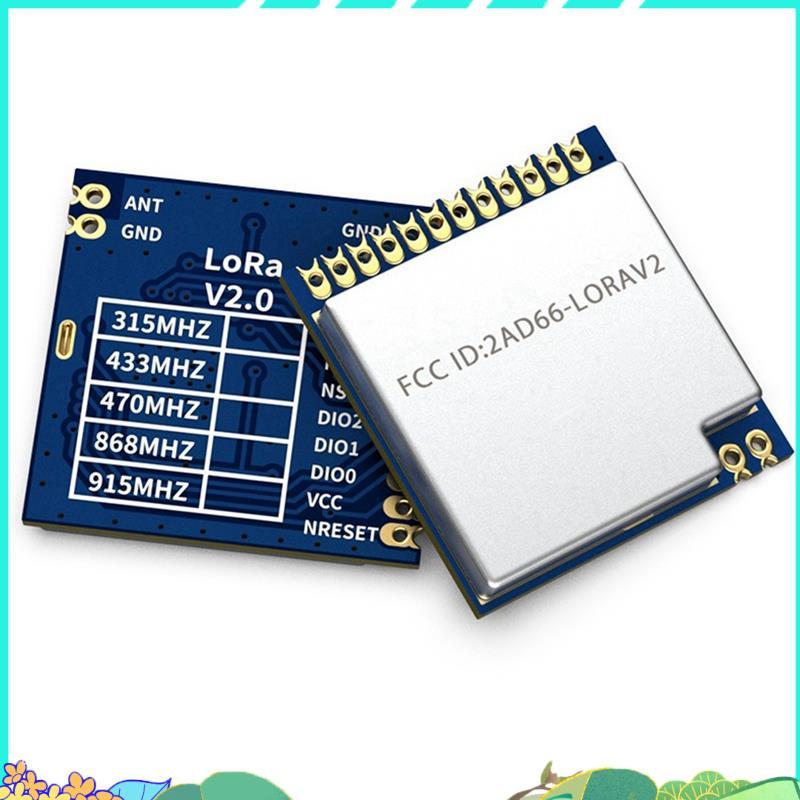 โมดูล LoRa ความไวสูง SX1276 LORA1276 100mW 2PCS 4KM SPI อินเทอร์เฟซด้านหน้า 4KM ช่วง 868MHz