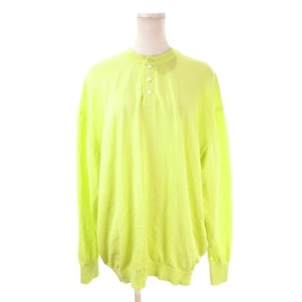 maillot Sweater Knit yellow fluorescent Direct from Japan Secondhand