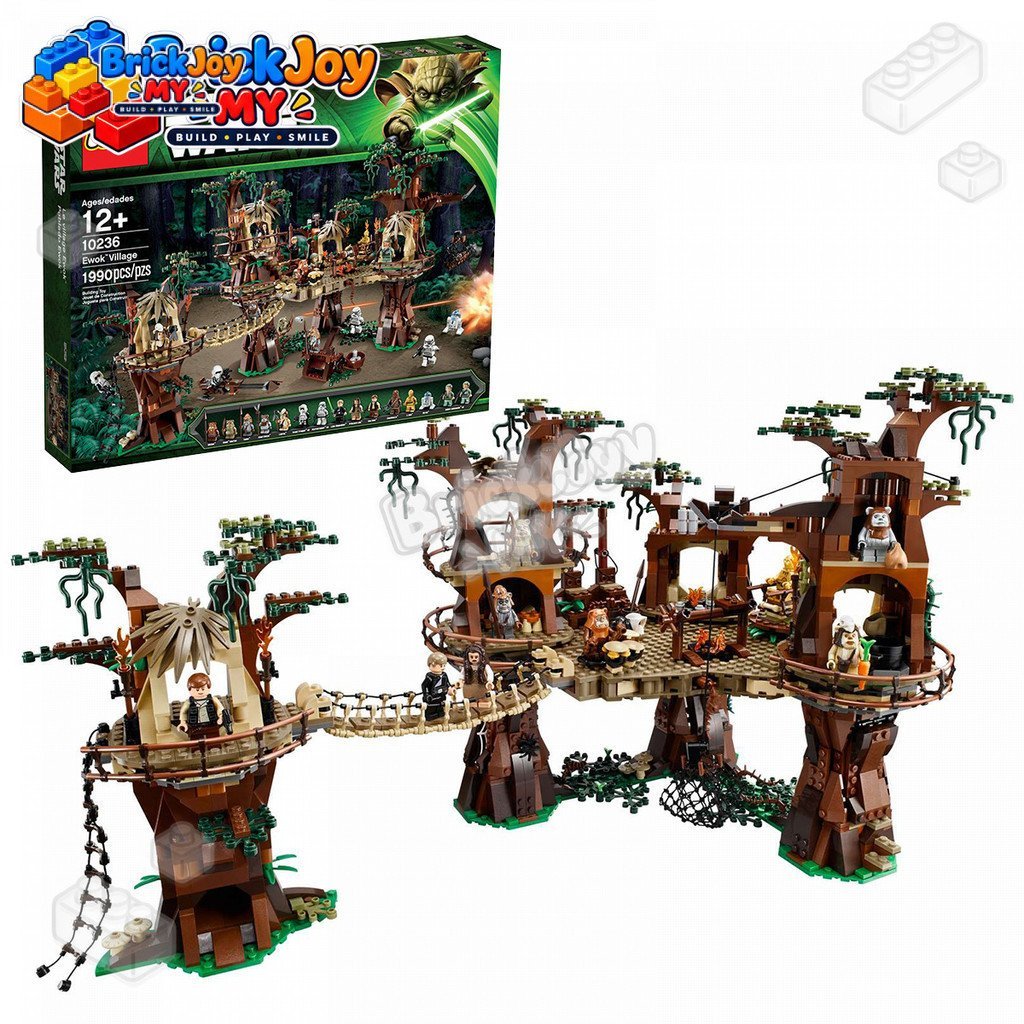 Ready Stock10236 Ewok Village Building Blocks Star Wars Endor Scenes Construction Model Set Princess