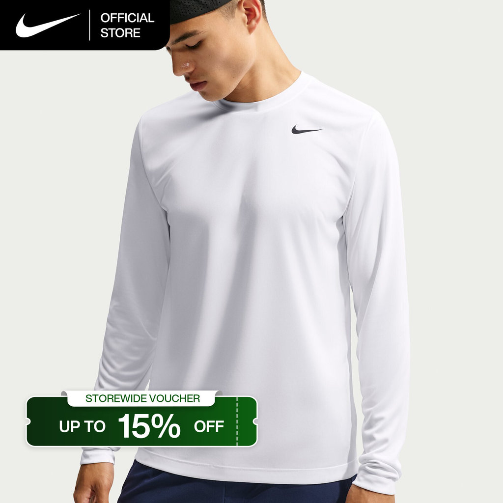 Nike Dri-FIT Men's Flex Long-Sleeve Training Top - White [IO1428-100]
