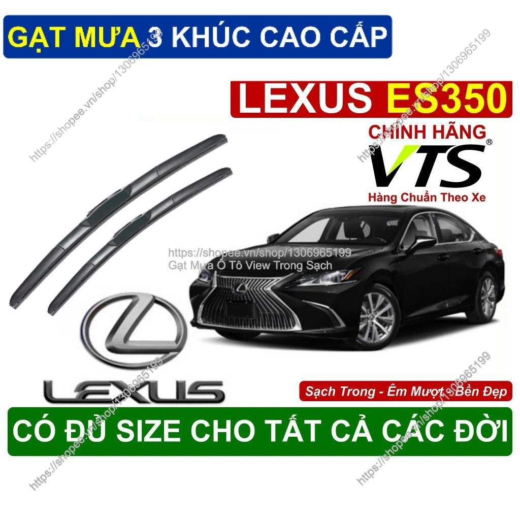Lexus ES350 3-Segment ที่ปัดน้ําฝนคู่สําหรับรุ่น Lexus ES350
