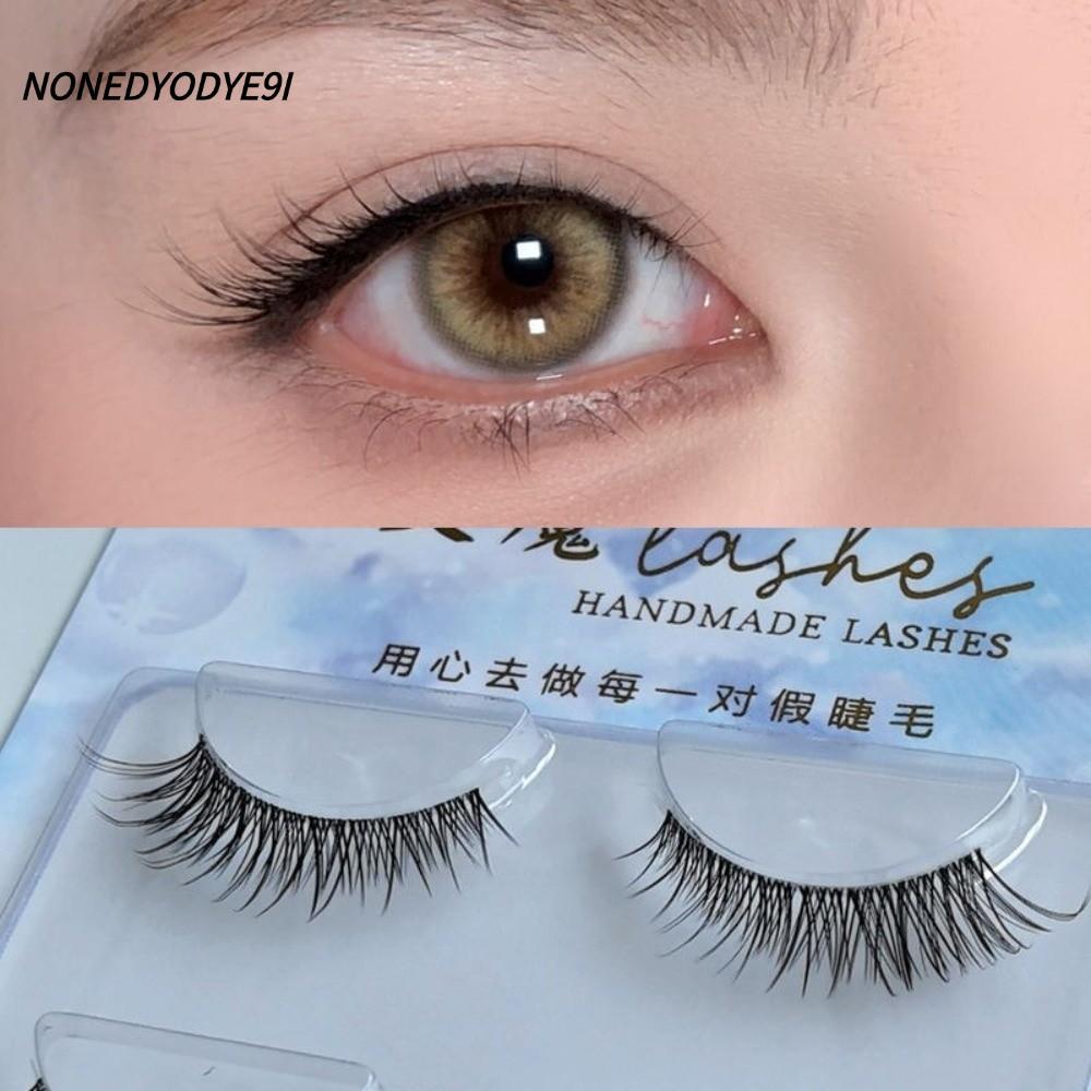 NONGYODYE9I มังงะ Lashes, ญี่ปุ่นคอสเพลย์ยาว Air ขนตาปลอม, ผลขนตาขยายธรรมชาติดู Faux Mink Lashes สํา
