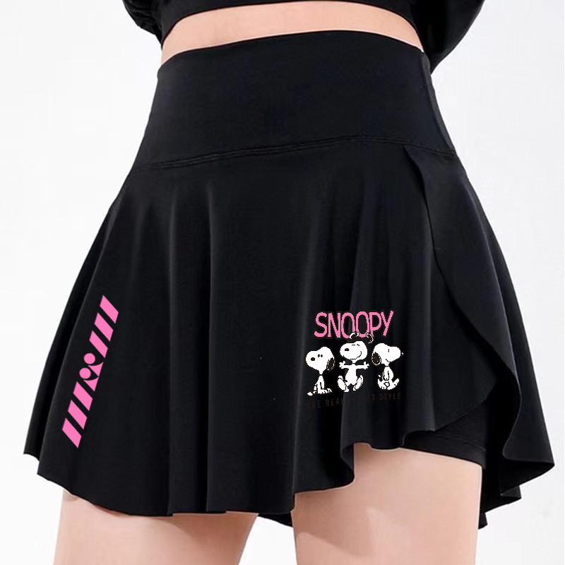 ยอดนิยม YONEX เทนนิส Skort เอวสูงจีบ Quick-Dry Breathable กางเกงขาสั้นความปลอดภัยในตัวผู้หญิงฟิตเนสโ