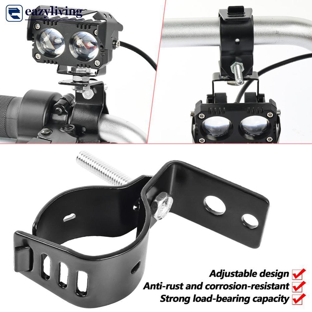 EAZYLIVING Universal รถจักรยานยนต์ Light Bar Tube Clamp Mount Extension Bracket สําหรับไฟเสริม Fit 1