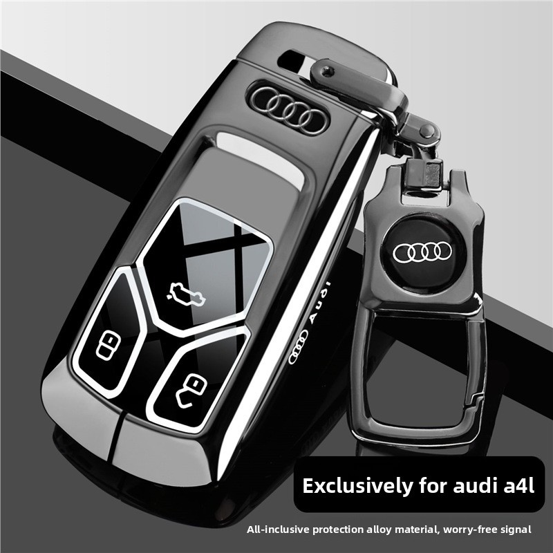 รถ Remote Key สําหรับ Audi a6l/25q5l ใหม่ a4l/a3/q3/a7l Gold Edge ออกแบบ Protector Fob รถอุปกรณ์เสริ