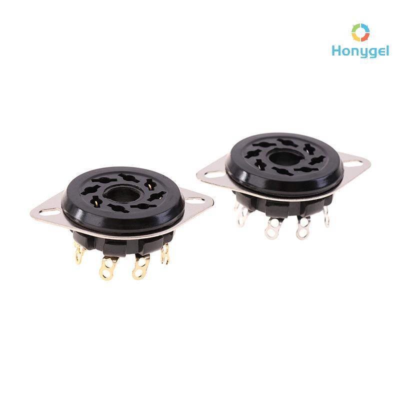 {Honyge1} 1 PC 8Pin Bakelite Tube Soet Base S8WPF Bakelite Gilded For KT88 6550 6SN7 EL34 Vacuum Tub
