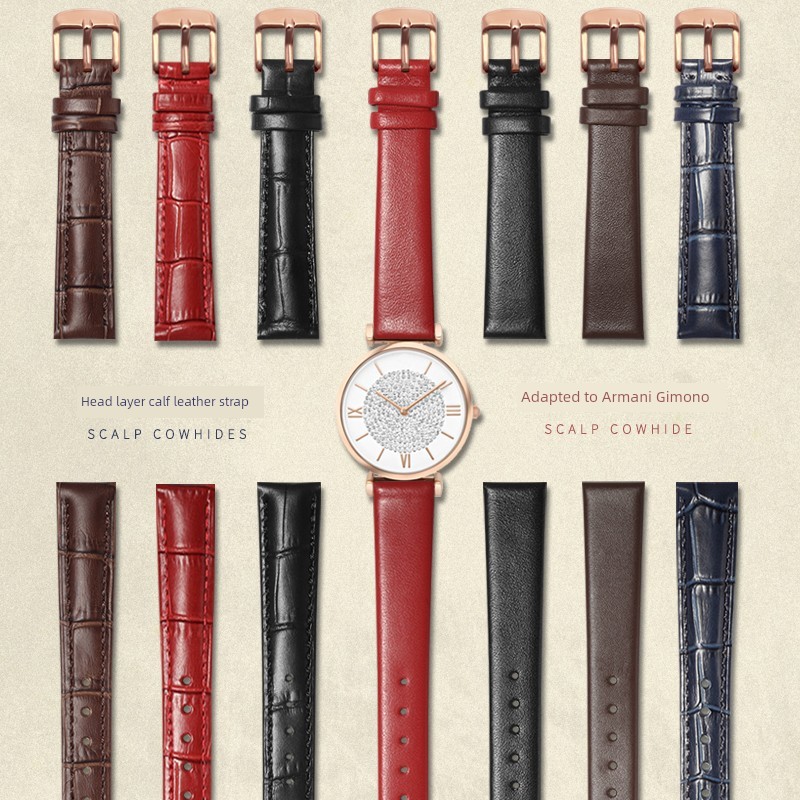 นาฬิกาเด็กผู้หญิง นาฬิกา ผู้ชาย seiko ของแทั สายนาฬิกาข้อมือหนังแท้ Armani ยิปโซ AR11244/1926/1909ห่