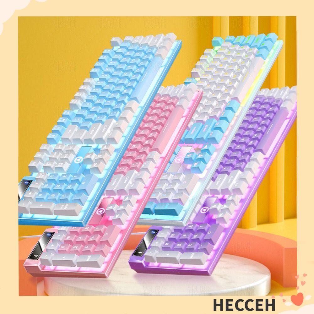 คีย์บอร์ดแบบมีสาย HECCEH, คีย์บอร์ดเกมเรืองแสง K500, คีย์บอร์ดเมมเบรนอินเทอร์เฟซ USB ความรู้สึกเชิงก